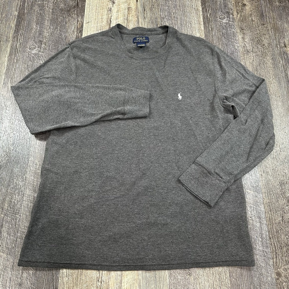 Polo by Ralph Lauren Gray Long Sleeve Tee